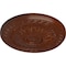 Ekena Millwork Randee Ceiling Medallion (Fits Canopies up to 3 7/8"), 20"OD x 1 3/8"P, Burnished Mahogany Crackle CM20HABMC - alternate 2